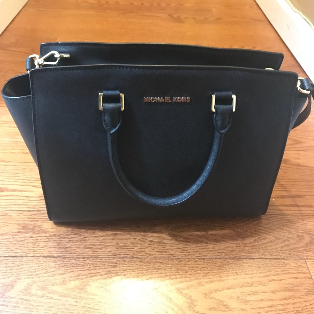 Michael Kors Selma Saffiano Leather Large Satchel